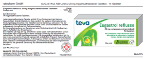 EUGASTROL REFLUSSO*14CPR 20MS